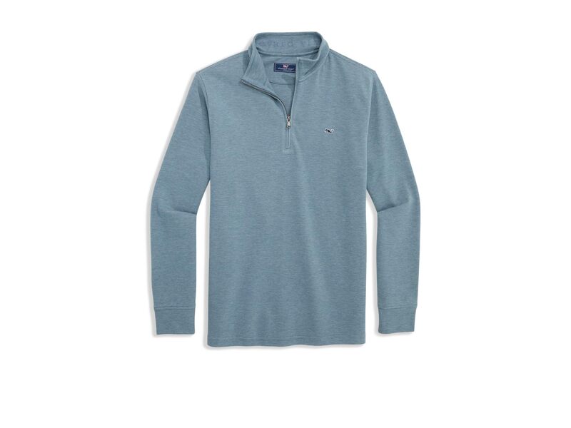ヴァインヤードヴァインズ メンズ アウター パーカー・スウェット Vineyard Vinesaltwater 1/4 Zip Blue Mirage 青色