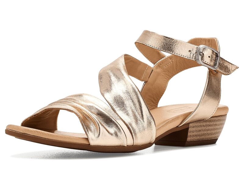ミズムーズ レディース シューズ 踵 サンダル 旗がしら Miz Mooz Capri Heeled Sandals Gold ゴールド