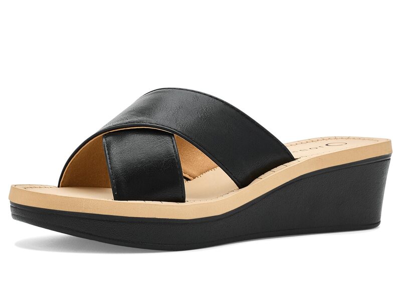 ジュルネ 寄せあわせ レディース シューズ 踵 Journee Collection Biara Black 黒いこと