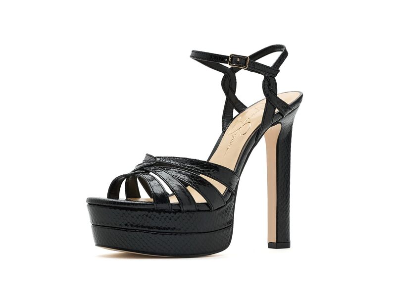 ジェシカシンプソン レディース シューズ 踵 プラットホーム サンダル Jessica Simpson Itzari Double Platform Heeled Sandals Black 黒いこと