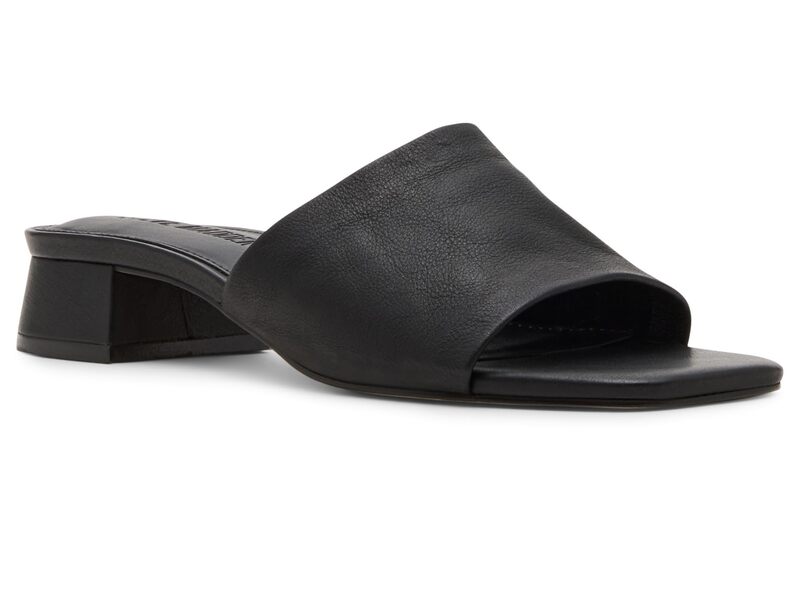スティーブ マデン レディース シューズ 踵 Steve Madden Montgomery Black Leather 黒いこと