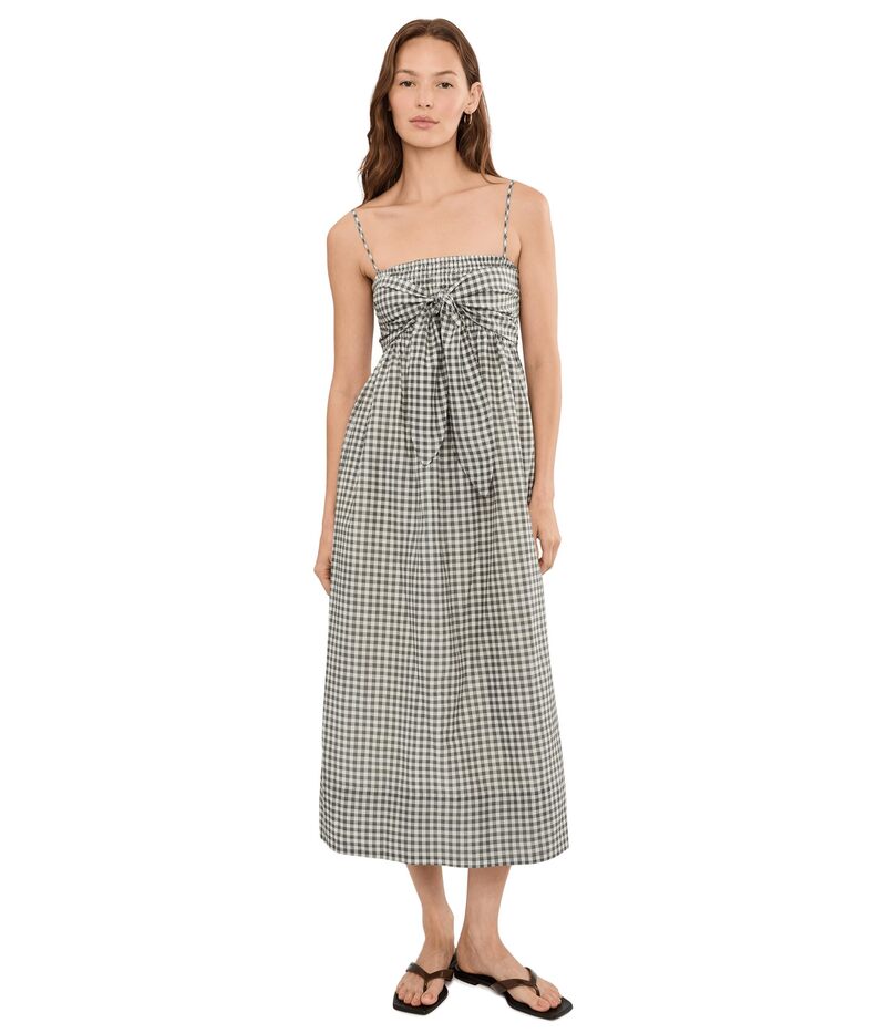 ヴィンス レディース トップス 衣装 シャーリング Vince Tie Smocked Cami Dress Off-White/Smoke 象牙色