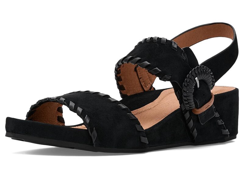 ケネスコール レディース シューズ 踵 Gentle Souls By Kenneth Cole Gayle Black Suede 黒いこと
