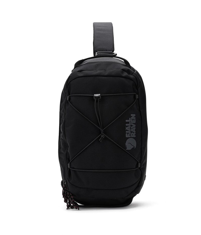 フェールラーベン メンズ 御徒面子 うしろ側風呂敷き包み・背嚢 Fjallraven Skule Sling 6 Black 黒いこと