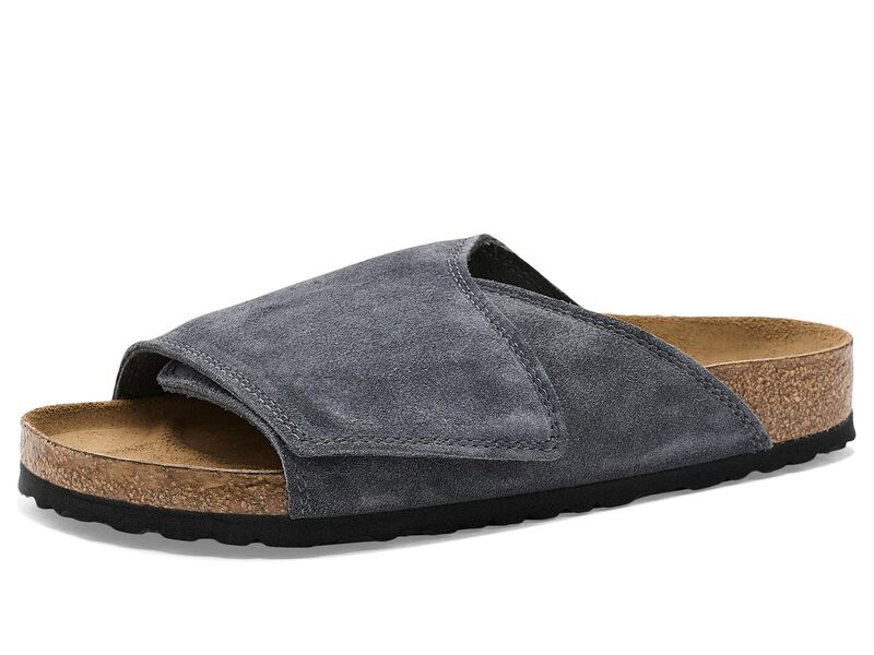 ビルケンシュトック メンズ シューズ サンダル スエードクロス Birkenstock Solana - Suede Charcoal 濃灰色