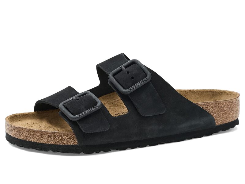 ビルケンシュトック メンズ シューズ サンダル なめし革 Birkenstock Arizona Wire Buckle - Nubuck Leather Black 黒いこと
