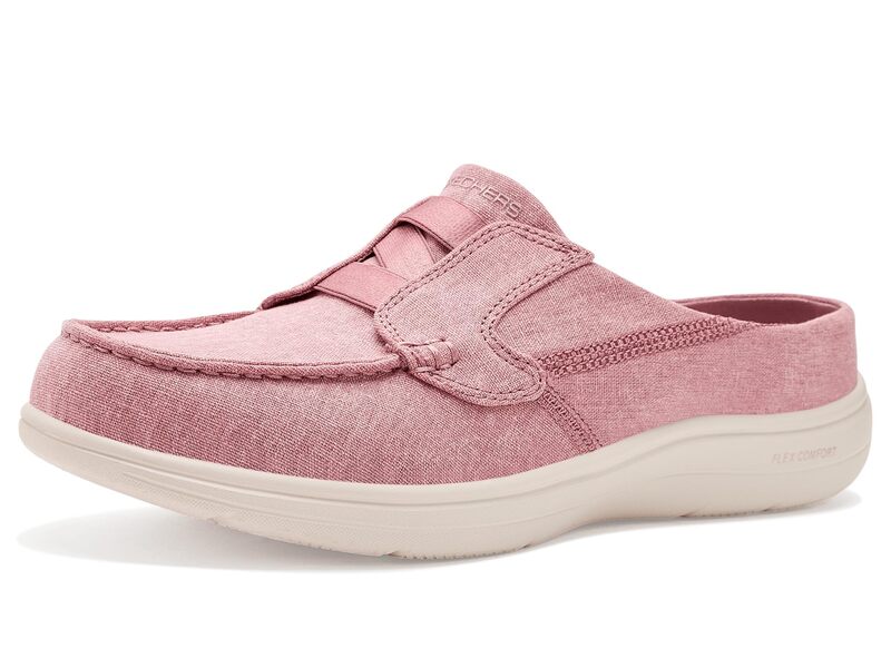 スケッチャーズ レディース シューズ Skechers On-The-Go Flex Radiant Boat Mule Dark Rose