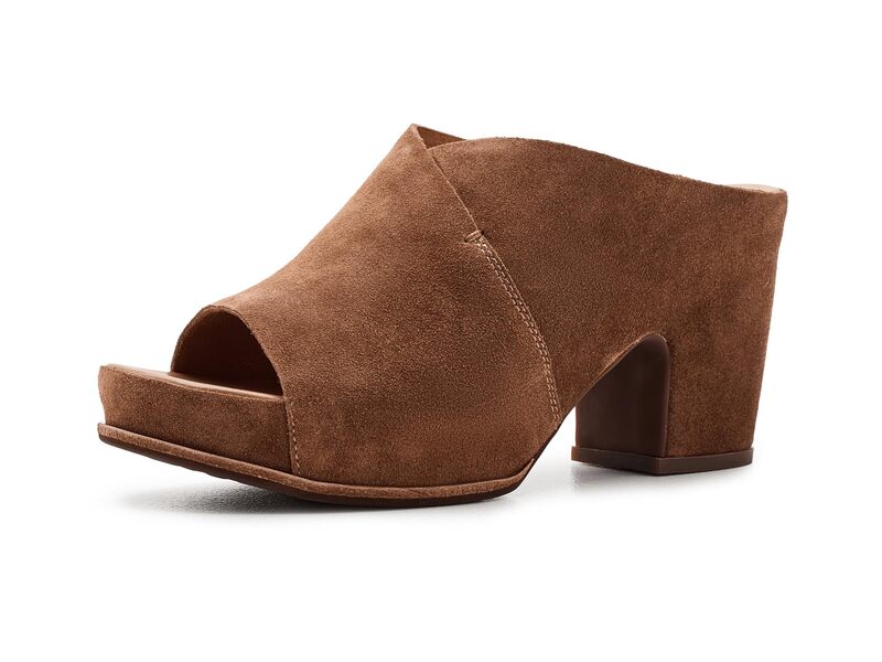 コークイーズ レディース シューズ 踵 Kork-ease Stowe Brown/Suede 赤銅色