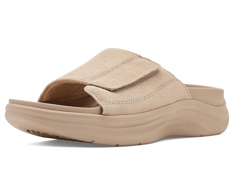 御医者さん・膝掛け レディース シューズ サンダル Dr. Scholl\u0027s Feel Calm Recovery Sandals Cuban Sand Sued 真砂 レディース靴-コンフォートサンダル