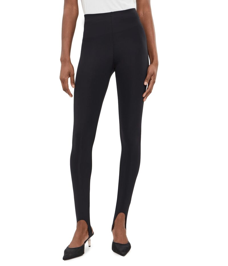 コマンドー レディース ボトムス 心地好いズボン下 レギンス Commando Neoprene Stirrup Leggings Black 黒いこと