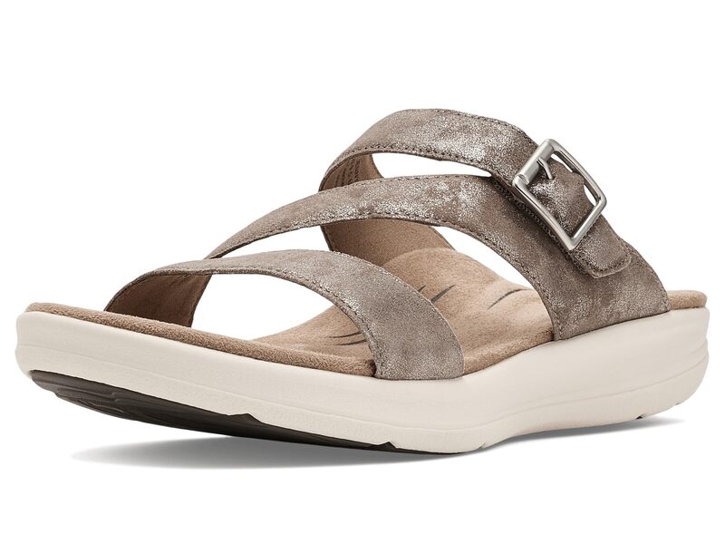 エイトレックス レディース シューズ 踵 サンダル Aetrex Jenny Wedge Sandal Taupe トープ