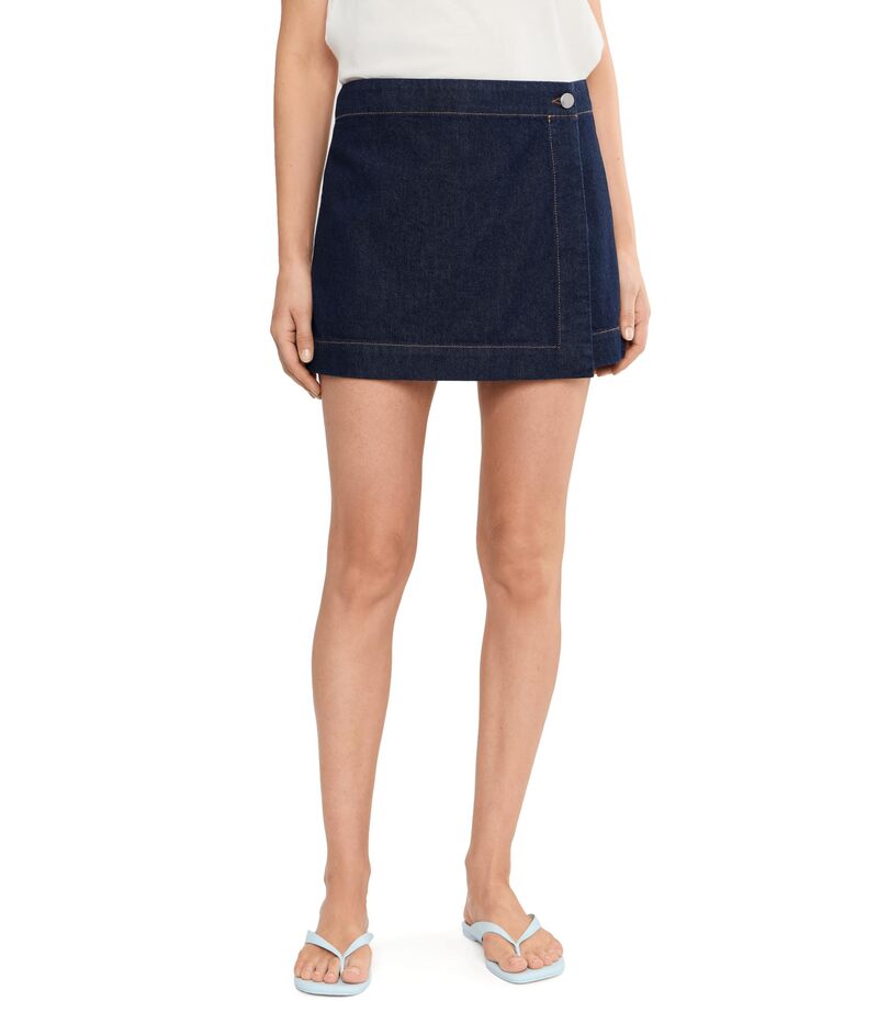 メイドウェル レディース 下つ方スコート ミニ ジーンズ Madewell Denim Wrap Mini Skort Rinse Wash ジーンズ