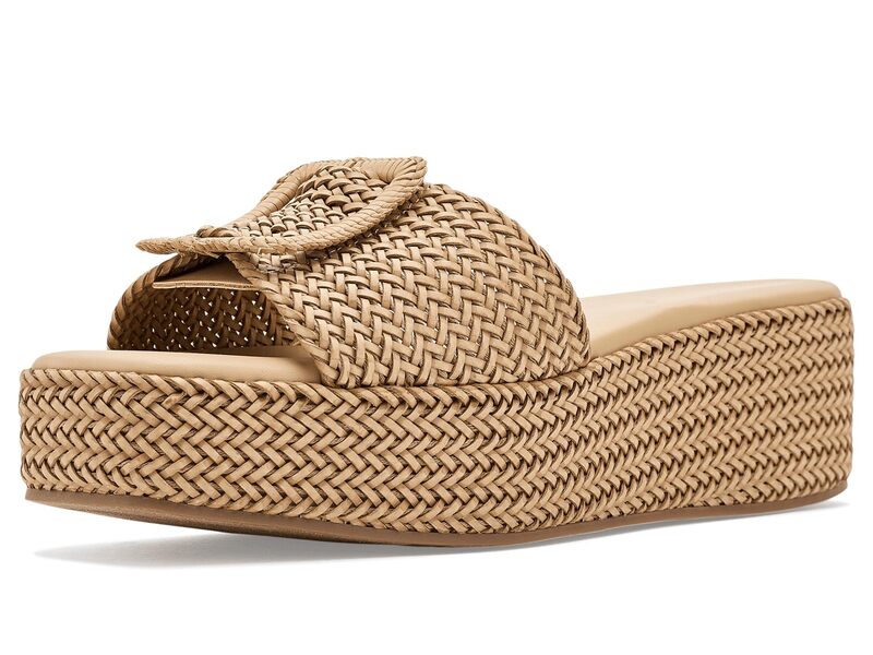 アンクライン レディース シューズ 踵 Anne Klein Lanai Natural Raffia
