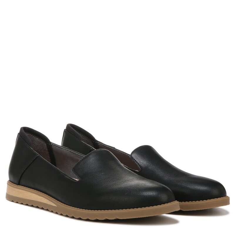 御医者さん・肩かけ レディース シューズ スリッポン・ローファー Dr. Scholl\u0027s Jetset Black PU 黒いこと