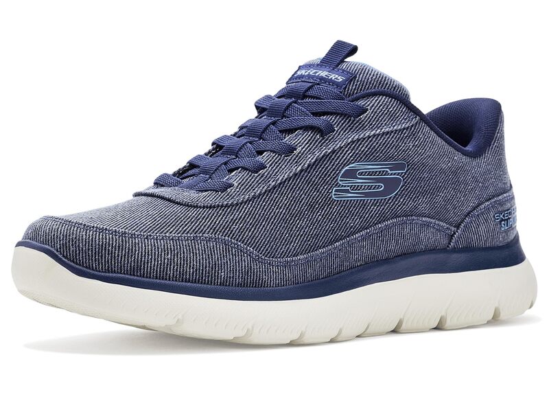 スケッチャーズ メンズ シューズ スニーカー Skechersummits Canvas Hands Free Slip-Inavy 米国海軍