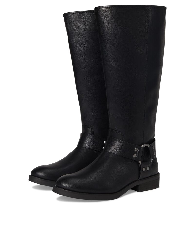 飛球 レディース シューズ ブーツ・レインブーツ Frye And Co. Kellie Harness Wide Calf Black 黒いこと