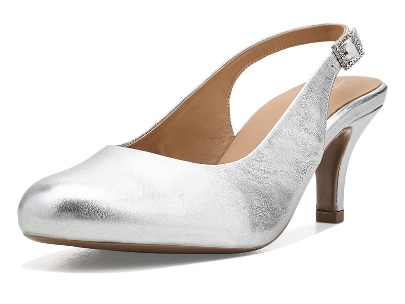 トロッターズ レディース シューズ 踵 Trotters Lexi Bridal Silver しろがね色