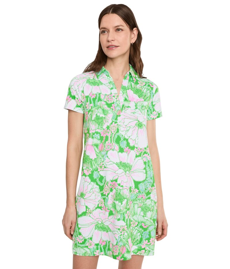 リリーピュリッツァー レディース トップス 衣装 Lilly Pulitzer Dune Upf 50+ Short Sleeve Puttingreen P 緑であること