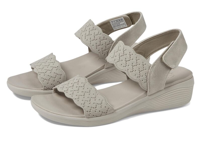 スケッチャーズ レディース シューズ 踵 Skechers Arya - On The Rise Taupe トープ