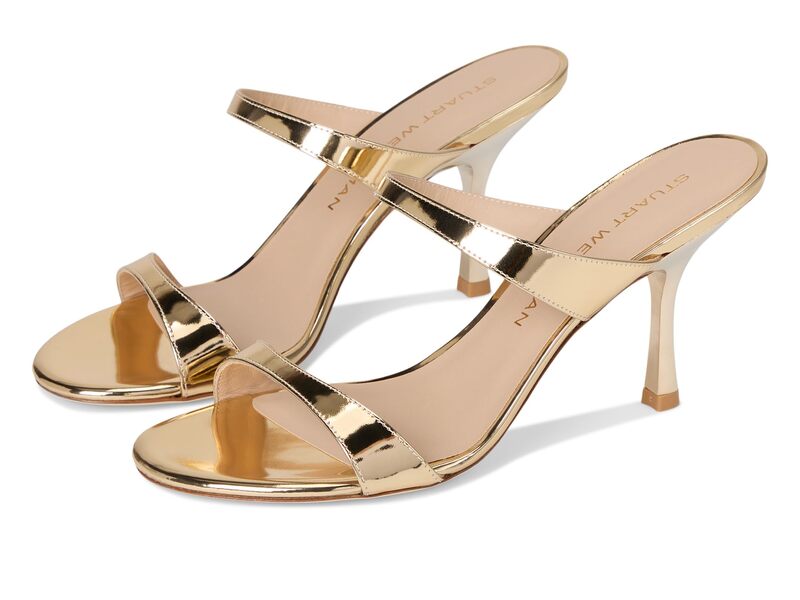 スチュアート ワイツマン レディース シューズ 踵 Stuart Weitzmanudist Slide 85 Platino