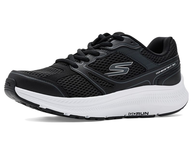 スケッチャーズ レディース シューズ スニーカー Skechers Go Run Consistent Mapleton Black/White 白いこと レディース靴-靴-スニーカー