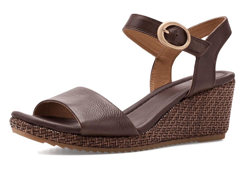 ホンブルグ帽 レディース シューズ 踵 なめし革 Sofft Inez Leather Cocoa Brown 1 赤銅色