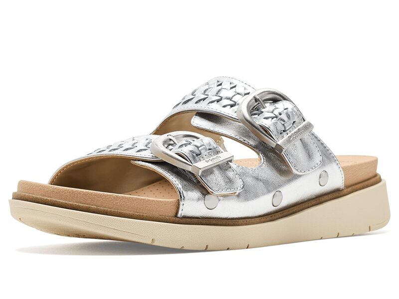 御医者さん・肩かけ レディース シューズ スリッポン・ローファー Dr. Scholl\u0027s Palmdale Silver しろがね色