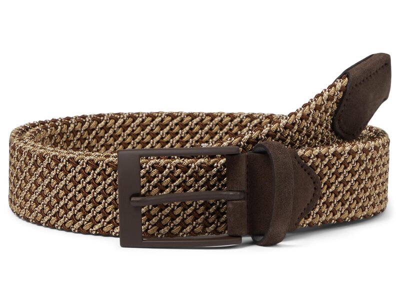 ジョンストンアンドマーフィー メンズ 付属品 胴締め Johnston \u0026 Murphy Tubular Woven Belt Brn/Beige ベージュ