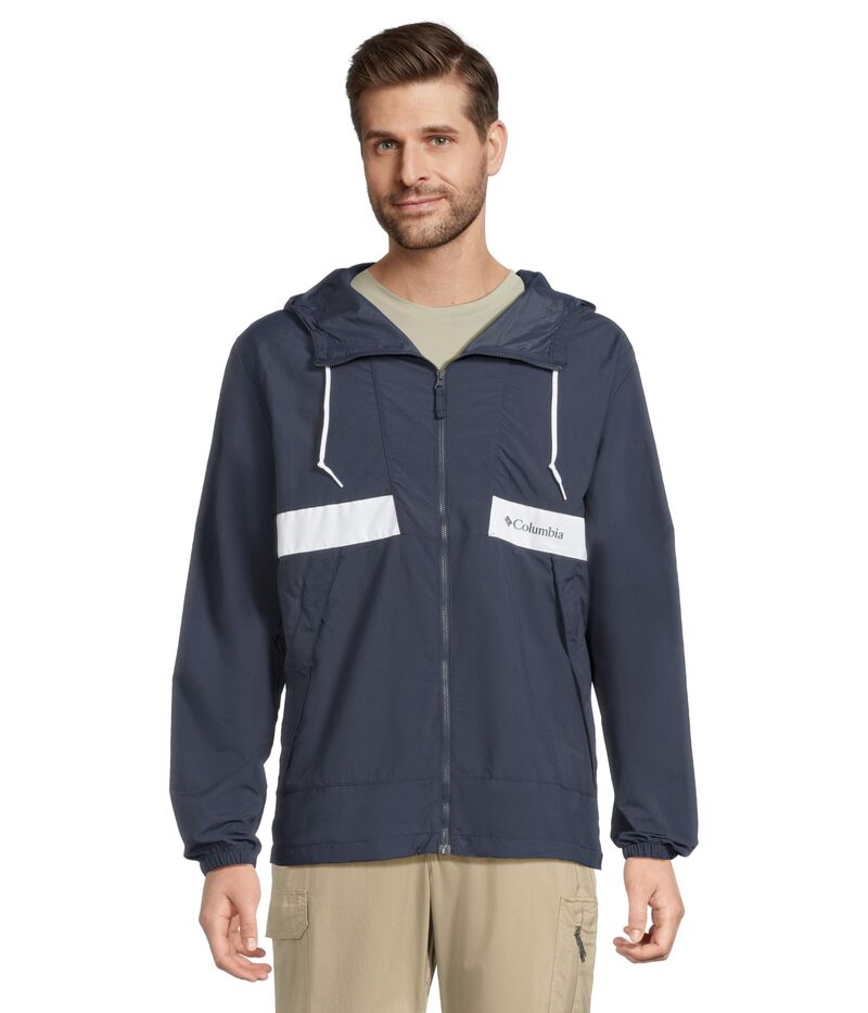 コロンビア メンズ アウター 厚地の外套 Columbia Spire Valley Hooded Windbreaker Collegiate Navy 米国海軍