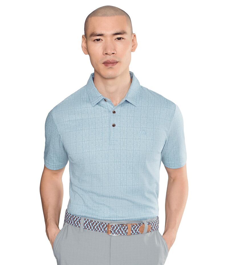 トラビスマヒュー メンズ トップス プルオーバー Travismathew Cabana Polo Ash Blue 死灰