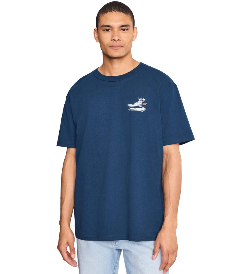 ソルティークルー メンズ トップス プルオーバー Salty Crew On Board Classic Short Sleeve Tee Navy 米国海軍