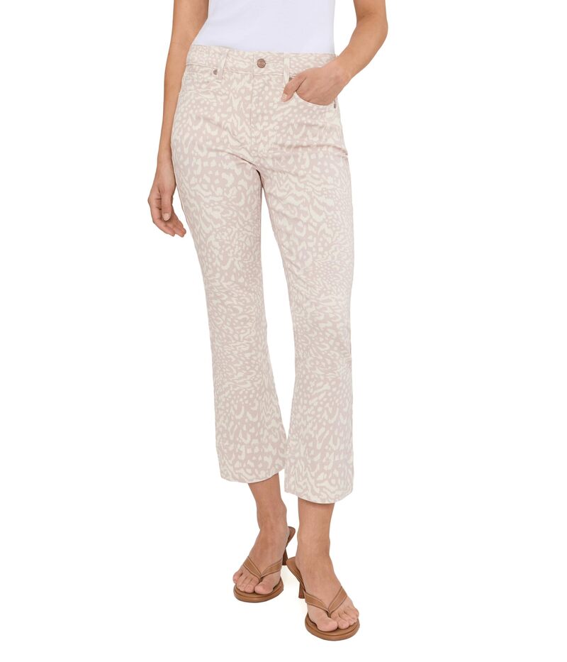 エヌワイディージェイ レディース ボトムス ジーンズズボン下 プチ デニム Nydj Petite Billie Jeansnow Leopard 毛の荒物