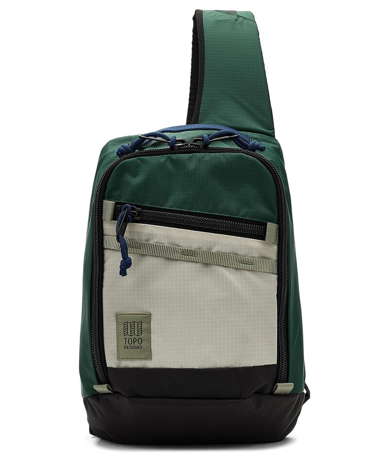 トポ・デザイン メンズ 御徒面子 うしろ側風呂敷き包み・背嚢 Topo Designs Mountain Sling Bag Forest/Bone Whi フォレスト