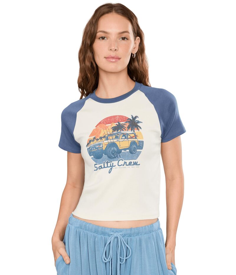 ソルティークルー レディース トップス ティーシャツ Salty Crew Drive To The Sea Raglan Tee Indigo インディゴ