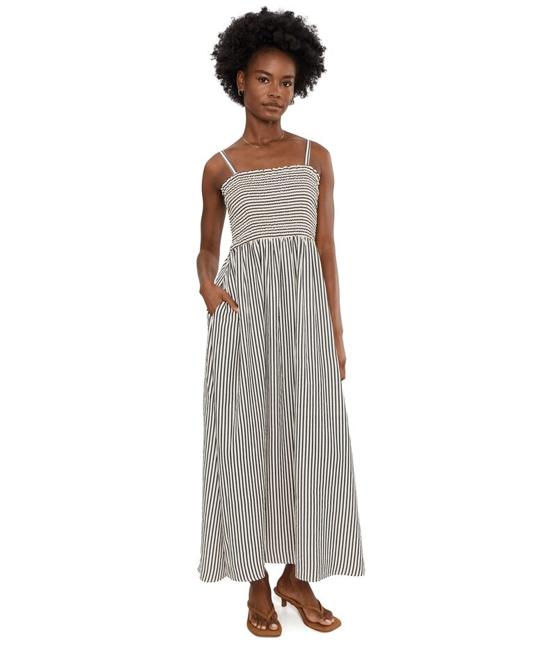 セセ レディース トップス 衣裳 シャーリング マキシ Cece Smocked Tie Strap Maxi Dress Classic Navy 米国海軍