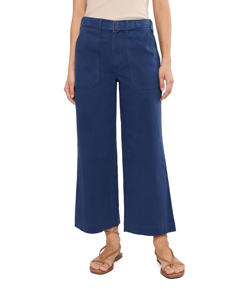 ニックプラスゾーイ レディース ボトムス 心地好いズボン下 ワイドレッグ プチ アンクル Nic+zoe Petite Highland Wide Leg Soft Stretch Belted Ankle Rich Indigo インディゴ