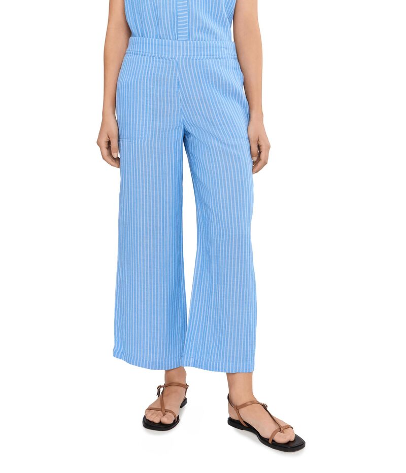 ニックプラスゾーイ レディース ボトムス 心地よいズボン下 ワイドレッグ プチ アンクル Nic+zoe Petite Fairfield Wide Legauze Ankle Pants Blue Multi 青色