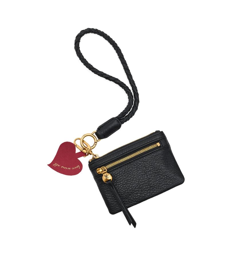 ホボ メンズ 付属品 紙入れ Hobo Lasso Phone Wristlets Black 黒いこと