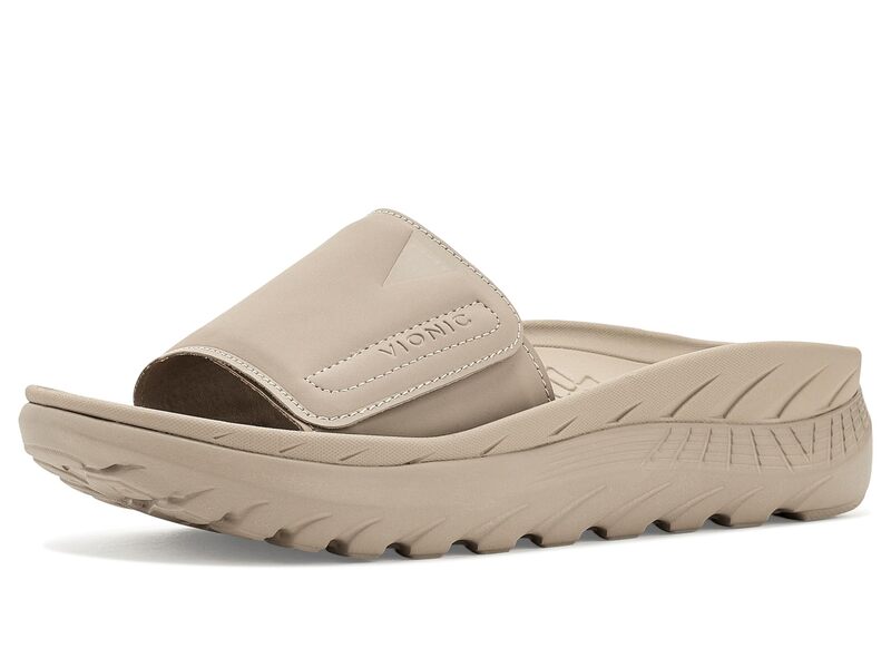 バイオニック メンズ シューズ サンダル Vionic Rejuvenate Recovery Sandals Cobblestone Gre