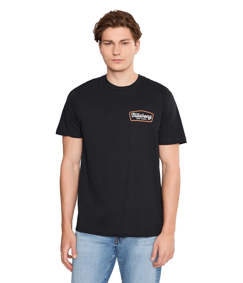 散らし広告ボン メンズ トップス プルオーバー Billabong Off Duty Premium Short Sleeve Black 黒いこと