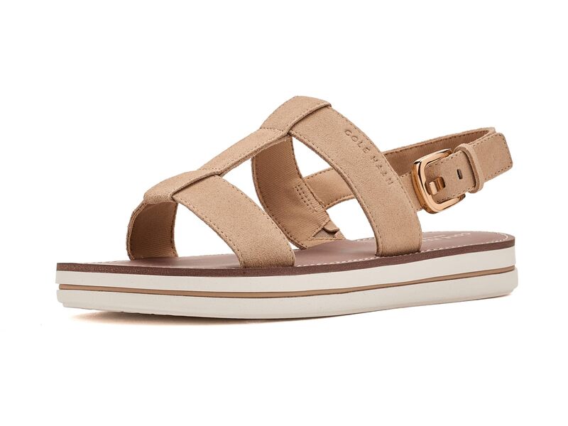 電話を掛けるハーン レディース シューズ サンダル Cole Haan Pinch Long-weekender Sandals Buckwheat Suede