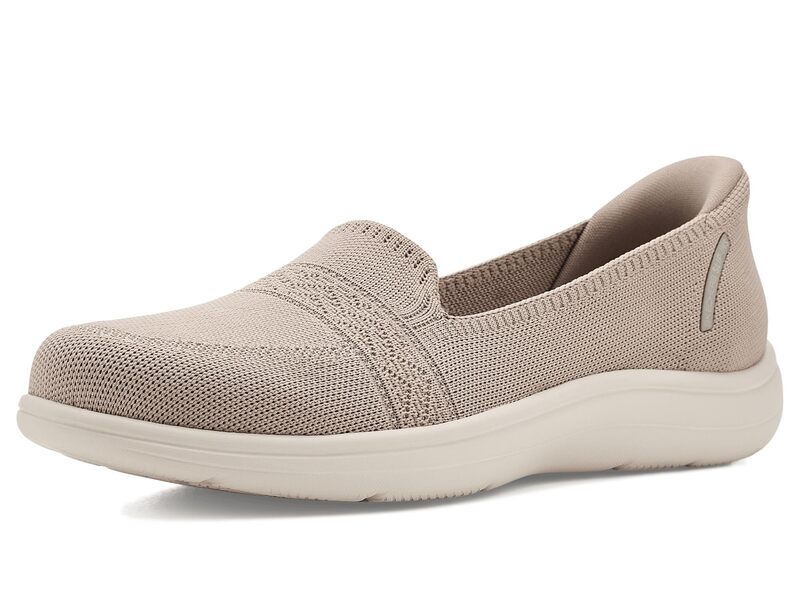 スケッチャーズ レディース シューズ スリッポン・ローファー Skechers Hands Free Slip-Ins On-The-Go Flex Radiant - Sloane Taupe トープ