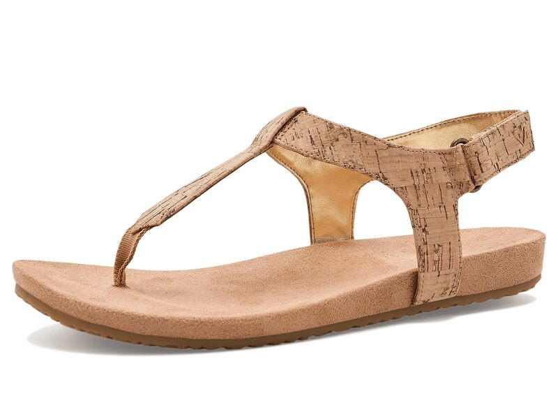 バイオニック レディース シューズ サンダル Vionic Palisades Gold Cork ゴールド