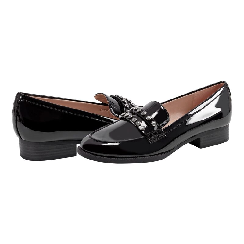 バンドリーノ レディース シューズ スニーカー Bandolino Laura Black Patent 黒いこと