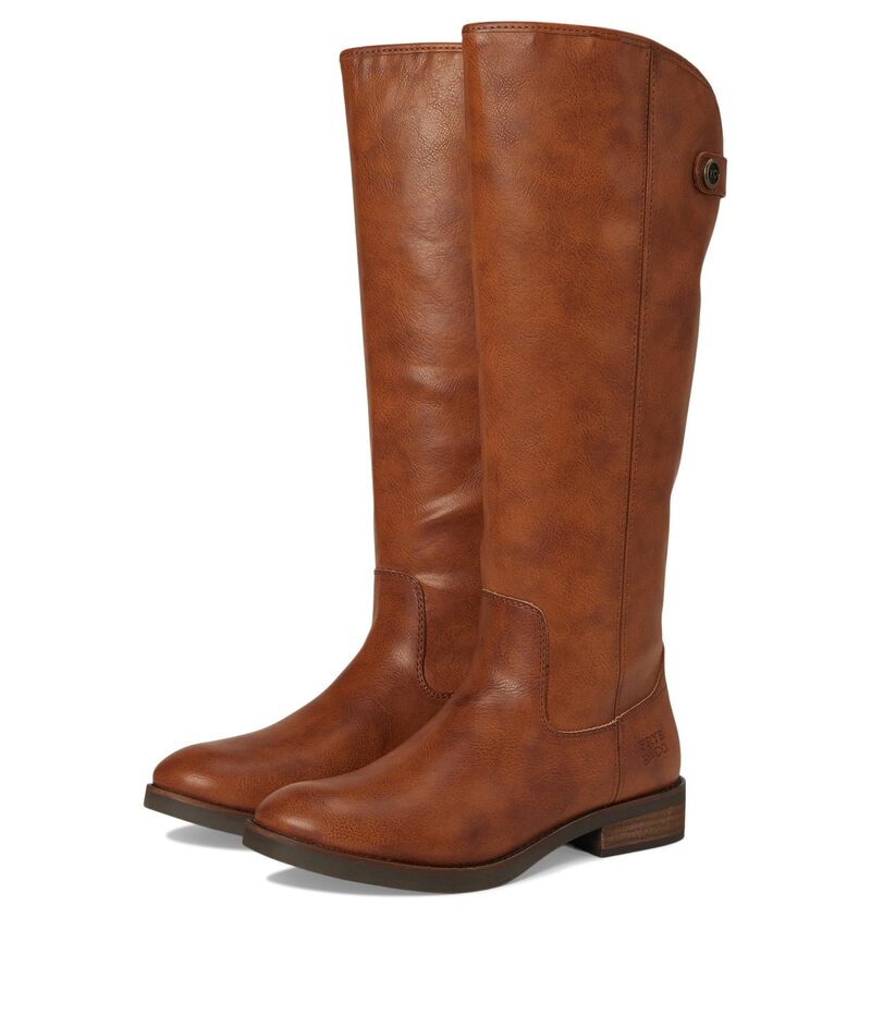 飛球 レディース シューズ ブーツ・レインブーツ トール Frye And Co. Kellie Button Tall Cognac