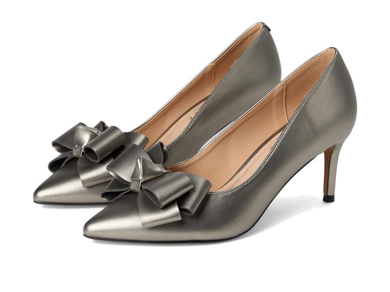 ジュルネ 寄せあわせ レディース シューズ 踵 Journee Collection CRYSTOL Pewter PU ピューター