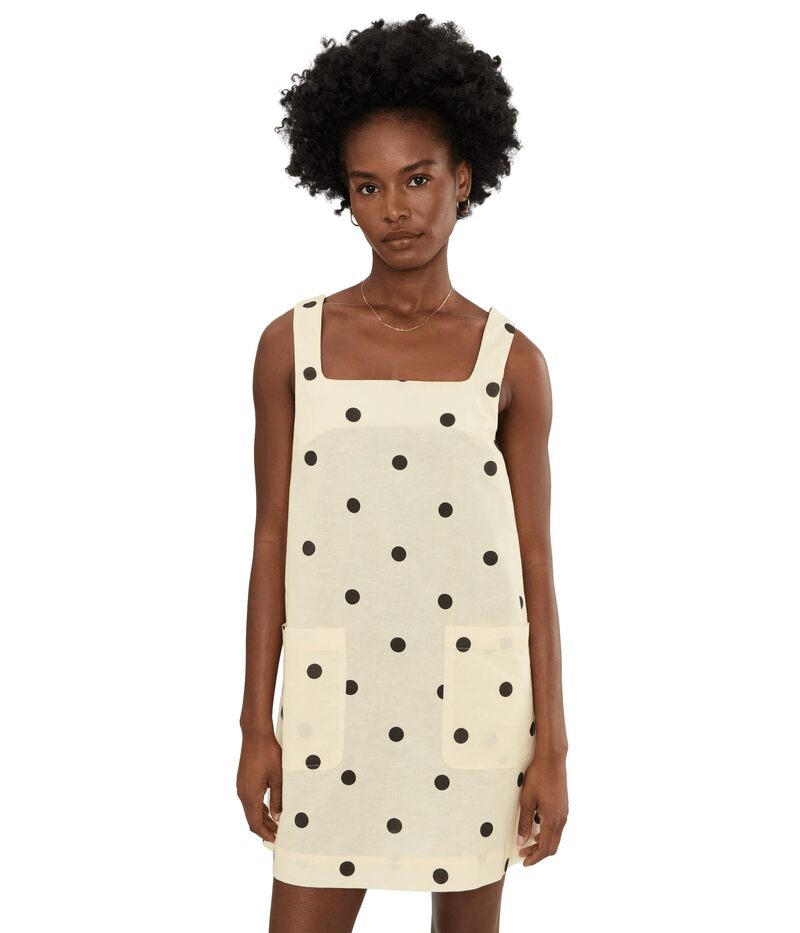 空白文字ニューヨーク州 レディース トップス 衣装 点点柄 点点 Blank Nyc First Love Polka Dot Dress Ivory/Black 象牙色