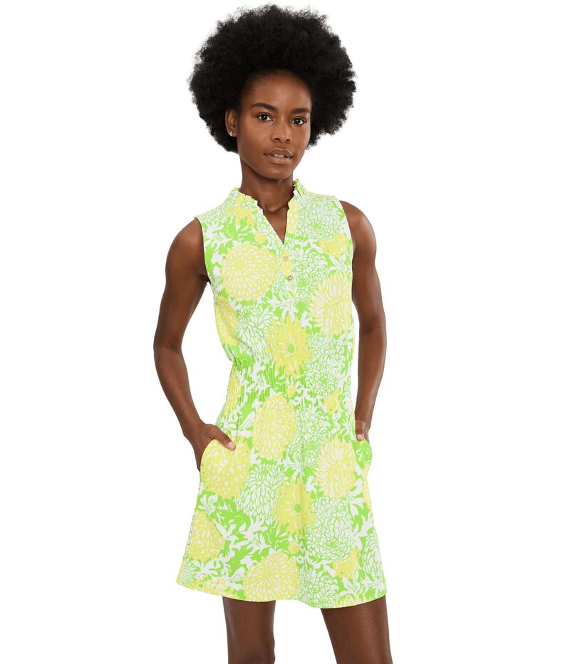 リリーピュリッツァー レディース トップス 衣装 ノースリーブ Lilly Pulitzer Love Active Sleeveless Dress Crocodile Green 緑であること