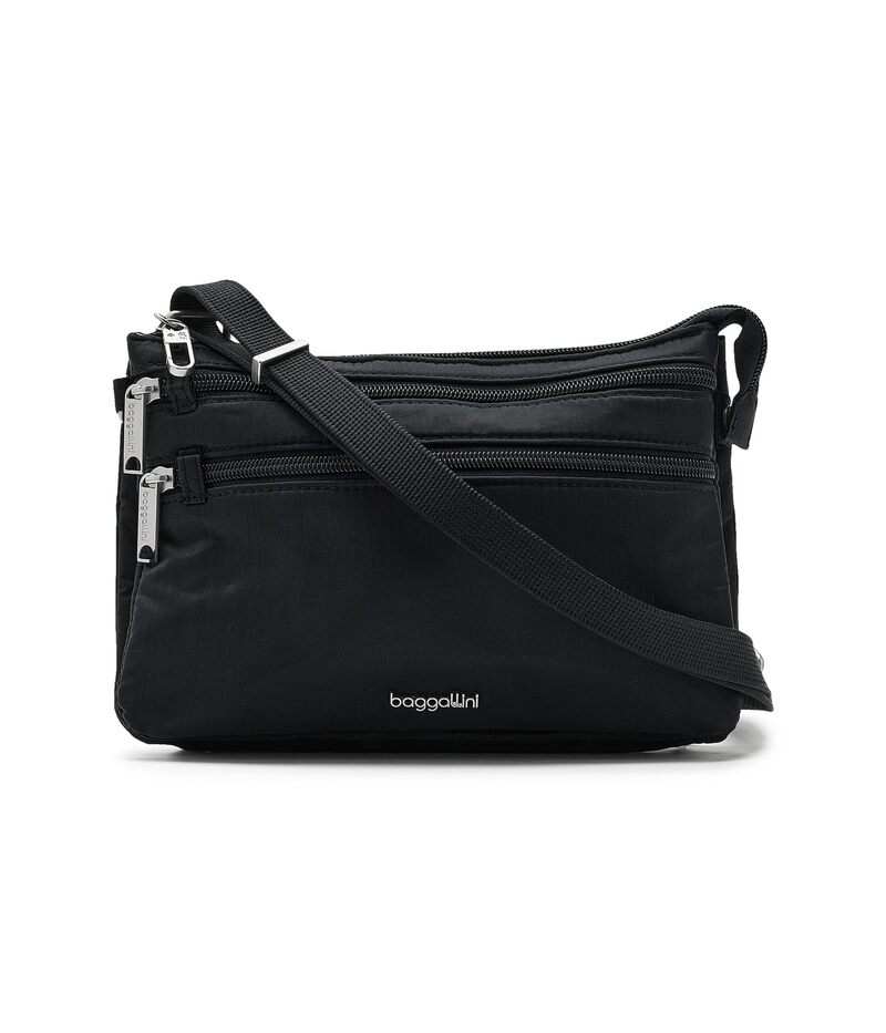 バッガリーニ レディース 御徒面子 Baggallini Classic Anti-Theft Stash Crossbody Black 黒いこと