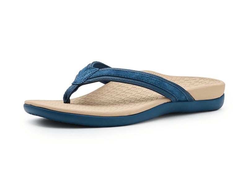 バイオニック レディース シューズ サンダル Vionic Tide 2.0 Dark Denim Leat ジーンズ